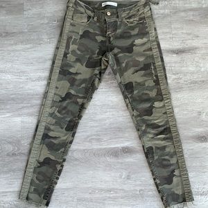 Zara Distressed Camo Jeans
